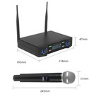 Professional 2 Channel Uhf Wireless Dual Microphone Cordless Handheld Mic System