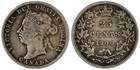 Canada  Victoria 1900  Silver 25 Cents 5 69 Gr   23 40 Mm  Fine  Km-5