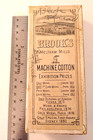 Antique Brooks Meltham Mills Black Glace Cotton Machine Thread Box Of 12   23107
