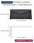 99 9  Copper Dowsing Rods  2pcs Divining Rods With Gift Bag For Ghost Hunting  W
