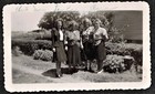 Vintage Antique Photograph Four Women Standing In The Garden