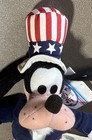 The Disney Store Uncle Sam Goofy 9 Inch Mini Bean Bag Plush Stuffed Animal Toy
