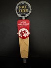 New Belgium Brewing Fat Tire Ale Beer Tap Handle Knob Red   Wood