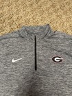  new  Nike Uga Georgia Bulldogs Gray Nike Dri-fit Pullover Quarter Zip Xl Jacket