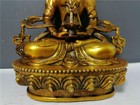 Chinese Antiques Collect Old Brass Gilt Tibetan Buddhist Statues