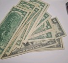 1976 Bicentennial  2 Federal Reserve Note Two Dollar Bill One Note  