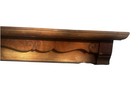 Atq Carved Walnut Wood Pediment Salvage Mantel Buffet Top 45    Long Header