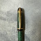Waterman Phileas  Bp Pen Marble Green Marble  W  Gold Trim Preowned  