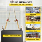 5 16  x2  Tow Chain J-hook V-type G80 Grab Hook Wrecker Truck 9260lbs Load
