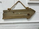 17 Inch Wood  Painted Dock Sign Nautical Seafood