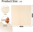5 Pcs Balsa Basswood Sheets 12x12x1 16  For Laser Cutting  Crafts  Engraving 