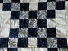 Queen Size Double Irish Chain Quilt Top  70 X 80  