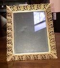 Vintage Oval Mirror Vanity Tray 21x14 And Matching 8x10 Picture Frame