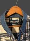Vintage American Eagle Outfitters Mens Denim Plaid Long Sleeve Button-up Shirt