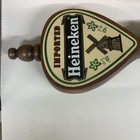 Vintage Heineken Import Wooden Beer Tap Handle Double Sided  13    Stunning  New 