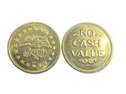 250 No Cash Value Brass Tokens Eagle Stars Arcade  Coin Free Priority Shipping  