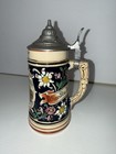 Vintage Lidded Beer Stein - Made In Germany - Landshut 6 5   