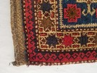 Antique Traditional Handmade Kurdish Wool Multicolor Saddle Bag 42x40cm
