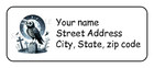 30 Halloween Personalized Return Address Labels Stickers Tags Raven