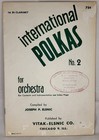 Lot 2 Vintage Polka Sheet Music Books - Sajewski  Vitak-elsnic - Clarinet   Eb