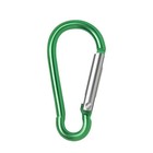 10 Pcs Aluminum Carabiner D Shape Spring Clip Snap Key Hook Keychain Buckle
