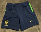 Xl Nike Brazil Cbf Soccer Shorts Men   s Navy Blue Neon Green Dh4688-490