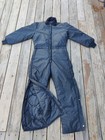 Vtg Walls Blizzard Pruf Insulated Coveralls Medium Tall 38-40 Snowsuit Black Ski