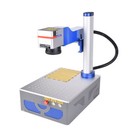 Raycus Qs 30w Fiber Laser Marking Engraving Machine   Rotary For Metal Aluminum