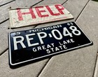1983 Michigan License Plate House Of Representatives    Rep 048   nos 
