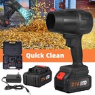 Cordless Leaf Blower Compact Handheld Portable Vacuum Dust Cleaner W  2 battery