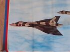 Vintage Raf Vulcan Bomber Original Signed Picture Print By Captain Pilot