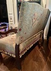 Antique Country French Hall Seat Settee Sofa Louis Xiii Marly Berry Upholstery