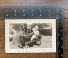 Vintage Jeep Pedal Car   Two Kids Vintage Photo