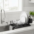 Large Capacity Expandable Dish Drainer For Kitchen Counter Multi-functional Rack