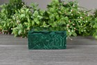 Malachite Jewelry Box Handmade In Congo  7 6 Cm     21906
