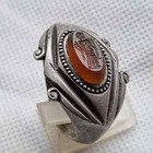 Ancient Original Roman Ring Massive Silver 1st Century Intaglio Goodes Engraved