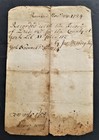 1724 Antique Colonial Deed Berwick Me Moses Spencer Handkerchief Moody Job Emory