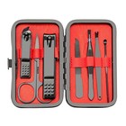 Manicure Set 7 In 1 Stainless Steel Nail Kit Easter Gifts For Men Teens Black