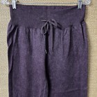 Victoria   s Secret Pink Active Leggings Women   s Large Plum Color Ribbed Pants