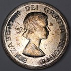 1964 Canada 1 Dollar 80  Silver Coin - About Uncirculated  au  Km 58 - 6805