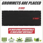 Colourtree Black 8 Ft Tall Fence Privacy Wind Screen Mesh Windscreen Custom Size