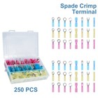 250x Heat Shrink Wire Connectors Electrical Ring Fork Spade Crimp Terminals Kit
