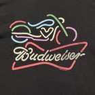 Budweiser Beer Led Motorcycle Sign T-shirt Size Medium