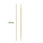 Comfy Package  1500 Count  Bamboo Toothpicks Wood  Round Light Brown 