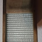 Vintage Wood   Glass Manual Clothes Wringer Washboard  Portable