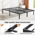 Queen king full twin Size Metal Platform Bed Frame - Durable Steel Slat Bedstead