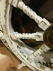 36 antique Brass Nautical Pirate Big Ship White Wooden Steering Wheel Gift