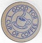 Fjords Smorg-ette  The Family Restaurant  Coffee Token coin  Wooden Nickel