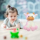 9 Inches Cow Stuffed Animal Soft Plush Cute Doll For Boys Girls  pink    