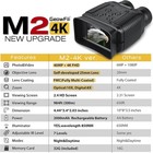 Geowfiitech Night Vision Binoculars 4k  Mini Night Vision Goggles  984ft 8x Digi